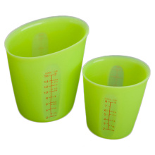 1 & 2 Cup Dishwasher Safe Flexible Nestable Pour Silicone Measuring Cup Set